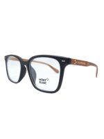 Montblanc Square Acetate Eyeglasses (Black & Brown) - Image 2