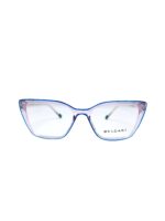 Bvlgari Cat-Eye Optical Eyeglasses (Blue)