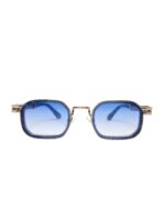 Maybach Rectangular Gold Frame with Blue Gradient Lenses