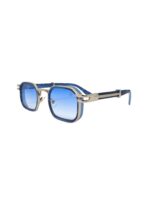 Maybach Rectangular Gold Frame with Blue Gradient Lenses - Image 2