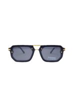 Louis Vuitton Black & Gold Geometric Polarized Sunglasses